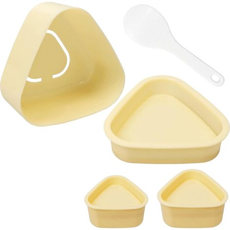Onigiri Form - Sushi Maker Set - Dreieckige Reisform Mit Presse Und Roller - Für Onigiri Und Sushi - 2 Unidades (1/5)