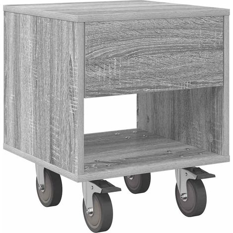 Nachttisch Graues Sonoma 40,5 x 40 x 48 cm Holzwerkstoff vidaXL