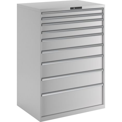 LISTA, Armoire à tiroirs en tôle d'acier, h x l 1450 x 1023 mm (1/5)