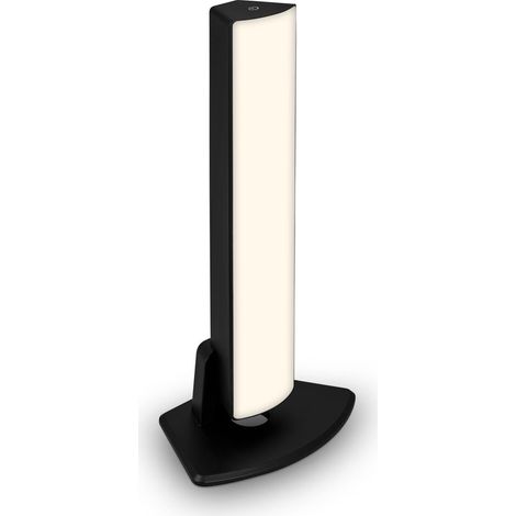 Battery LED table- and wall light, IP44, black, 1x