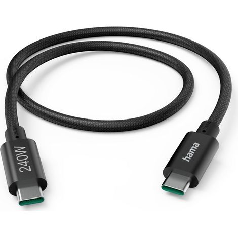 Hama USB-C® Kabel USB 3.2 Gen1 USB-C® Stecker 1.5 m Schwarz 00201702