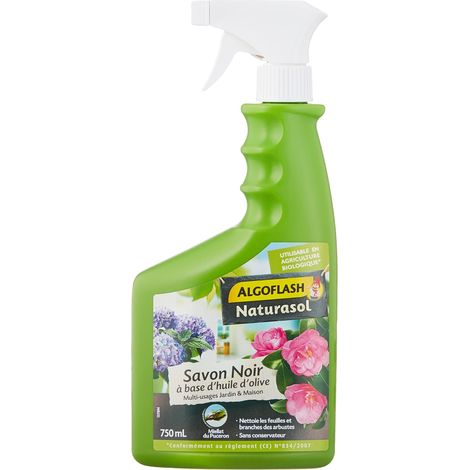 Algoflash Naturasol Sapone Nero liquido 750 ml naturale (1/3)