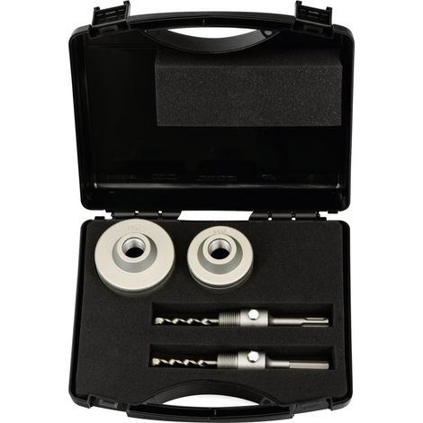 Projahn Schlagbohrkronen-Set 68/82 mm BASIC Aufn. (SDS-plus /6-kant) +Zentrierbohrer Aufnahme M22 (1/2)