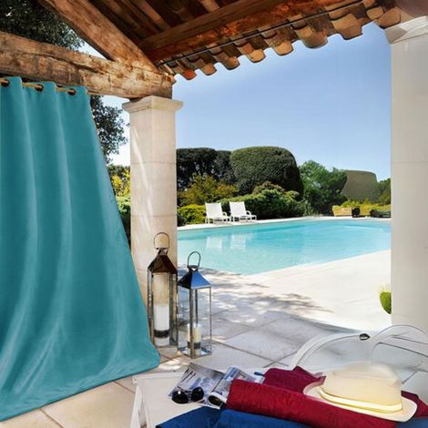 Rideau extérieur imperméable Bleu ciel 135x240 cm