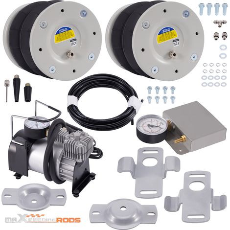 Maxpeedingrods – Amortisseur pneumatique arrière pour Fiat Ducato 1994-2024 – Kit avec compresseur 12V – Charge max 4000kg – Installation boulonnée