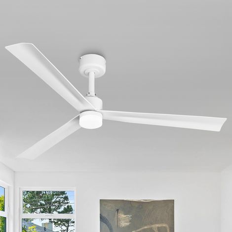 Parrot Uncle Ventilateur Plafond Lumière LED 127 cm, Ventilateur Plafond Silencieux Moteur DC, Télécommande, 6 Vitesses, Réversible Été Hiver, pour Intérieur Salon Chambre