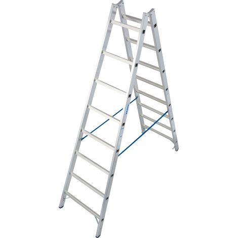 Krause Aluminium-Doppelleiter STABILO 3,55 m Doppelstufenleiter (1/3)