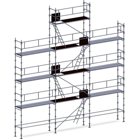 Echafaudage façadier 88 m² garde-corps planchers