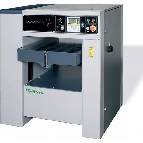 Dégauchisseuse-raboteuse 11 000 W – Largeur d'usinage 800 mm – Longueur de table 1200 mm – Vitesse d'avance 4 à 19 m/min – Holzprofi