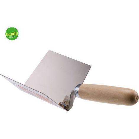 CAZZUOLA CAZZUOLINO MURATORE PER ANGOLI INTERNI 90° 12cm ACCIAIO INOX KAPRIOL