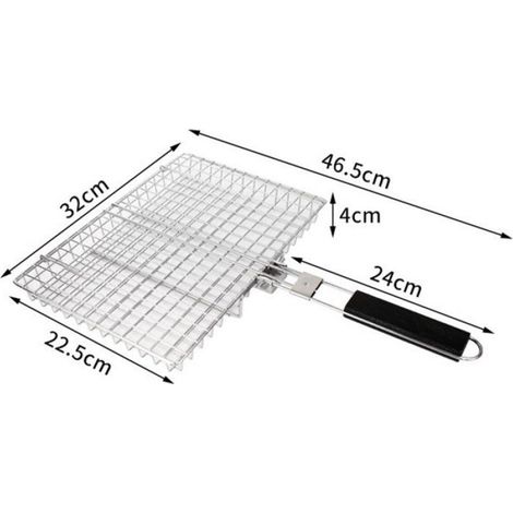 Panier à barbecue pliable avec poignée - Accessoires pour barbecue - Ustensiles pour barbecue - Panier à barbecue grande capacité (1/5)