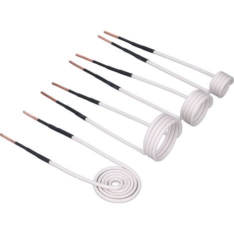 Lot de 4 bobines de chauffage par induction 2,5mm noyau laiton 20 30 40mm plate ronde, accessoires dégrippage boulons rouillés (1/5)