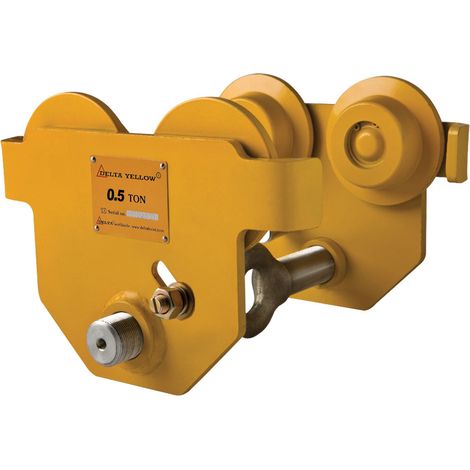 Delta Handfahrwerk Gelb Tragkraft 0,5t