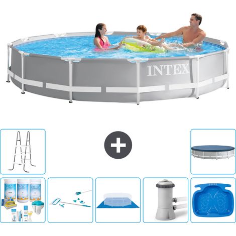 Intex Piscine Prism Frame Ronde - 366x76 cm - 8-pièces S20526 (1/5)