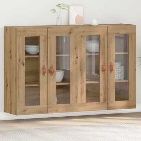 Wall Mounted Cabinets 2 pcs Artisan oak 69.5 x 34 x 90 cm vidaXL (1/5)