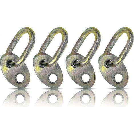 Ensemble de 4 supports de levage 7100, kit de supports de levage de moteur d'une capacité de 5 500 lb pour utilisation avec des niveleurs de charge et des élingues de levage (coloré) (1/5)