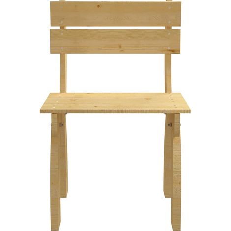 Chaise de jardin Chaise d'extérieur Bois de pin imprégné (1/5)