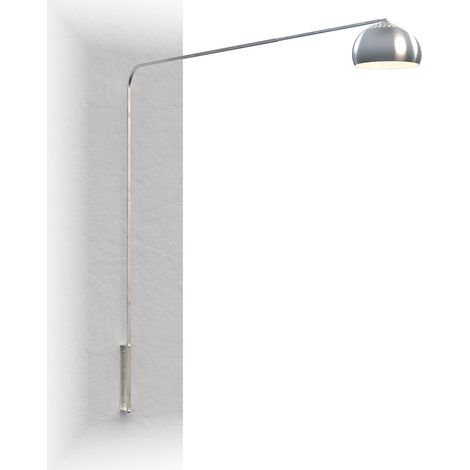 Piantana Contemporanea Corner Metallo Cromo 1 Luce E27