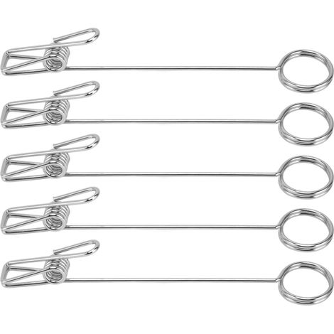 Lot de 5 porte-photos en métal de qualité supérieure, anti-oxydation, design simple, finition électroplaquée, porte-cartes de table largement utilisés (1/5)