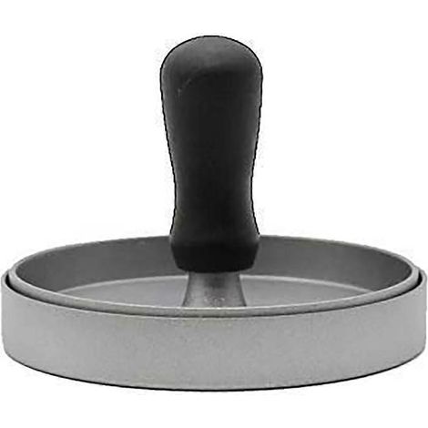 Presse à hamburgers, moule à galettes, en aluminium moulé sous pression et plaqué, avec revêtement alimentaire. (1/5)