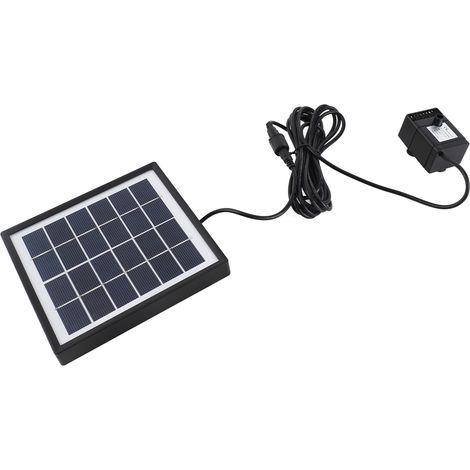 6V 1,5W Solarwasserpumpe, 6 Modi, 160 l/h, 50 cm Strahlhöhe mit 8 Düsen, ABS, 140 x 130 mm