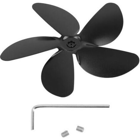 Ventilateur de cheminée à 5 pales en Alliage d'aluminium pour poêle à Bois, alimenté par la Chaleur, pour hotte de cuisinière Domestique (1/5)