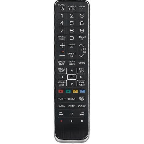 Télécommande de remplacement AA59-00543A pour téléviseurs LED, LCD, plasma et 3D (noir) (1/5)