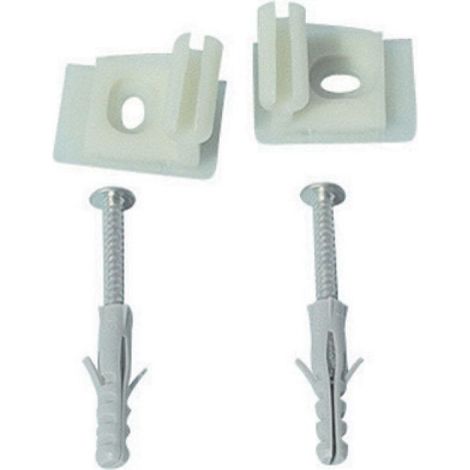 FISSAGGI IN PVC PER ACCESSORI SERIE LINEA
