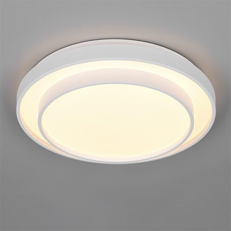 Reality LED-Deckenleuchte Tenso Ø38 cm weiß matt dimmbar CCT Deckenlampen