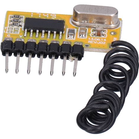 Récepteur radio, interrupteur de télécommande sans fil, anti-interférences, haute sensibilité, avec fonction d'apprentissage du code pour sonnette sans fil (1/5)