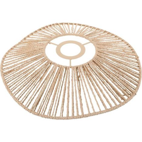 Abat-jour en corde tressée à la main, abat-jour suspendu de style rustique, 30 cm, convient aux lampes de table et aux suspensions. (1/5)