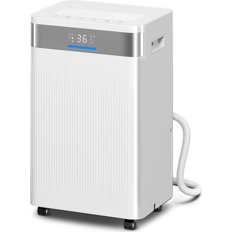 Déshumidificateur 4,5L minuterie 24h écran LED blanc
