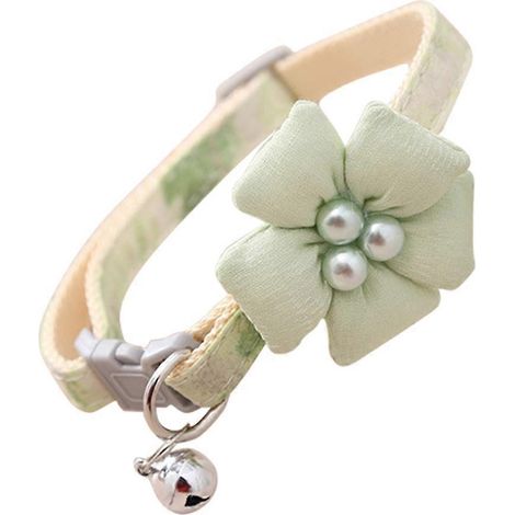 Halsband für Hunde und Katzen, mit Blumendekor, verstellbar, leicht und komfortabel für Haustiere.