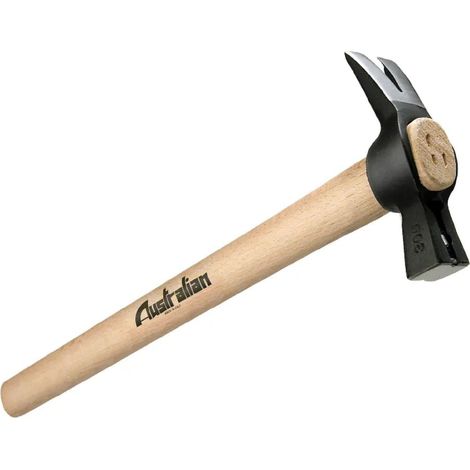 Martello per carpentiere con calamita e manico in legno di frassino verniciato -250 gr / 600 mm (1/2)