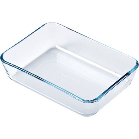 Plat rectangulaire en verre pour airfryer 19x14 cm – Cuisson homogène et saine – Compatible lave-vaisselle – Collection AIRFRYER – Pyrex