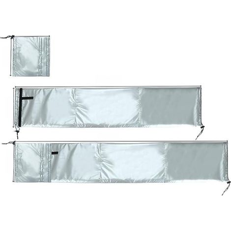 Housse de tuyau portable pour climatiseur - Manchon isolant résistant à la chaleur pour conduit d'échappement CA - Tissu Oxford réglable et protection en aluminium pour la maison, le bureau, le (1/5)