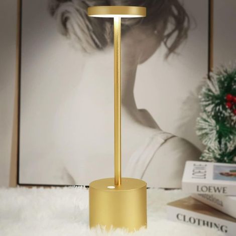 Lampes de table sans fil, lampe de bureau LED rechargeable 8000mAh avec télécommande, 3 modes de couleur, lumières modernes à piles pour chambre, bureau, salle à manger (1/5)