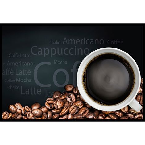 Affiche encadrée tasse de café grains (1/5)