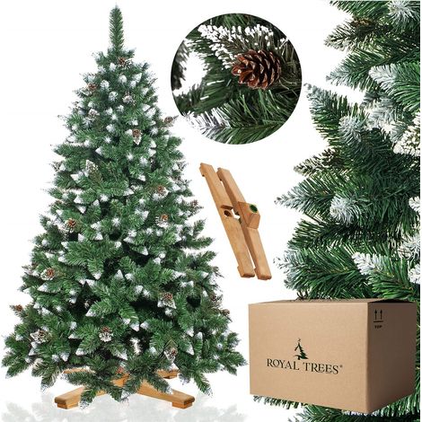 ALBERO DI NATALE ARTIFICIALE PINO DIAMANTE ROYAL TREES PREMIUM 240 cm DENSO BELLO