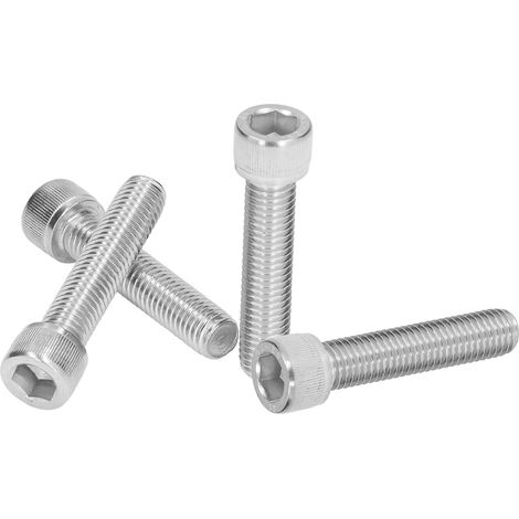 Lot de 20 vis à tête cylindrique creuse M12x1,75 DIN 912 en acier inoxydable A2-70 à filetage grossier (1/5)