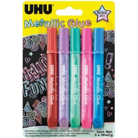 Colla Glitter Pz.5 Metallic  Uhu (1/2)