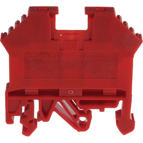 Bloc de jonction RS PRO, 0.2  4mm², Rouge ( Prix pour Paquet de 10 )