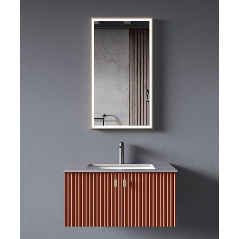 Meuble de salle de bain Orange Bombay - 70 cm (1/2)