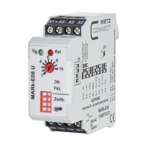 METZ CONNECT 1106574133 MARK-E08 RELAIS TEMPORISÉ MULTIFONCTION 230 V/AC 1 PC(S) 1 INVERSEUR (RT)