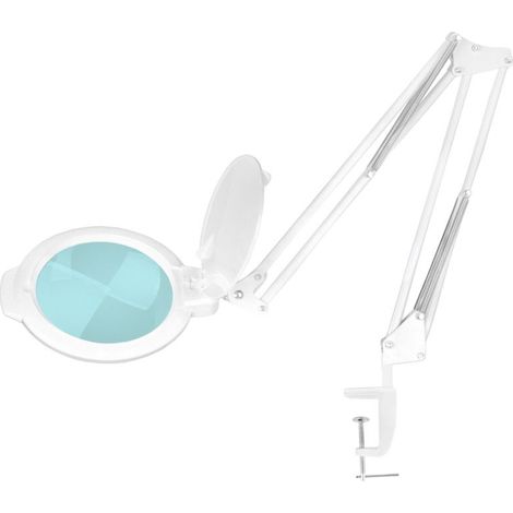 Lámpara de mesa Glow Moonlight 8012/5" con lupa LED blanca. (1/5)