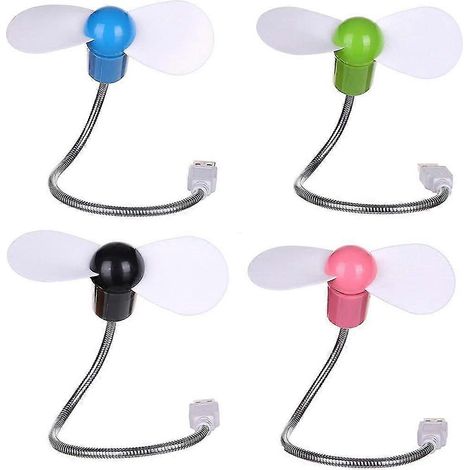 Mini refroidisseur USB portable et flexible (lot de 4) pour ordinateur de bureau/PC (1/5)