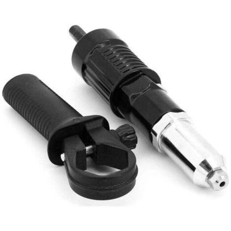 Adaptateur Riveteuse , Kit d'adaptateur de Pistolet à Riveter pour Perceuse électrique sans Fil, Pistolet à Riveter électrique Rivetage Outil (1/2)
