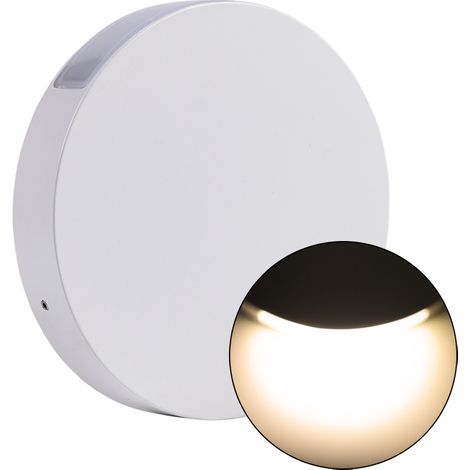 APPLIQUE LED SLIM TONDA 6W LUCE CALDA - DOPPIA EMISSIONE UP AND DOWN IDEALE PER ARREDI CONTEMPORANEI (1/5)