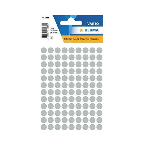 HERMA Markierungspunkt 1838 8mm gr 540 St./Pack. (1/4)