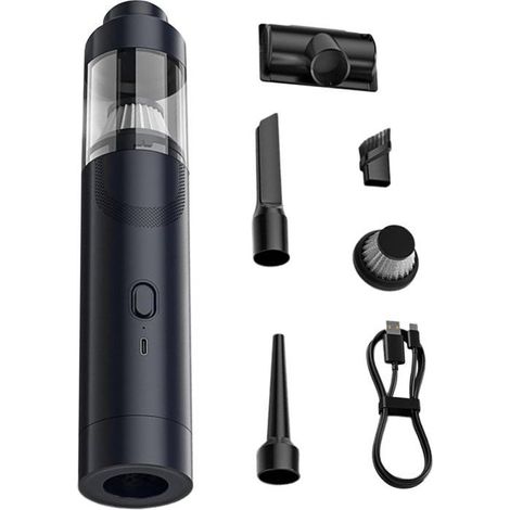 Aspirateur,aspirateur de voiture,souffleur d'air portable sans fil,aspirateur à main rechargeable,divers embouts pour voiture (1/4)